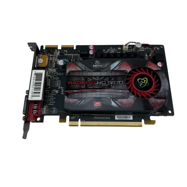 XFX ATI Radeon HD 5670 Video Card 1 GB | HD-567X-ZN Display Port HDMI DVI