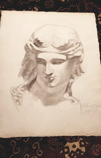 Disegno Con Testa Di Giovane, Xix Secolo