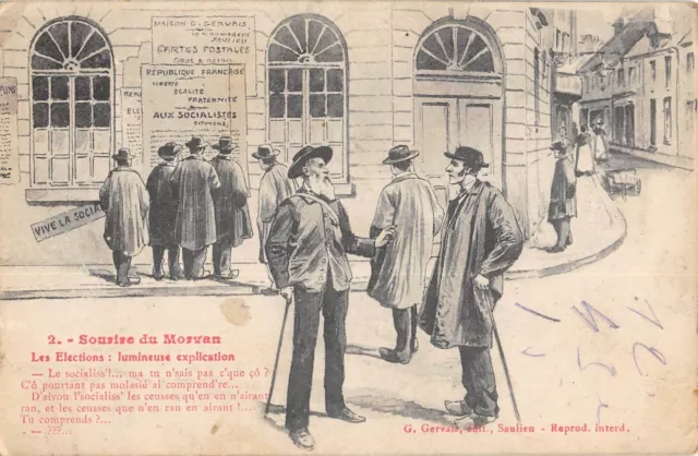 Cpa 58 Sourire Du Morvan Les Elections