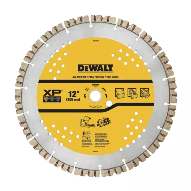 DeWalt DW4721T 12 in. XP All-Purpose Segmented Diamond Blade New