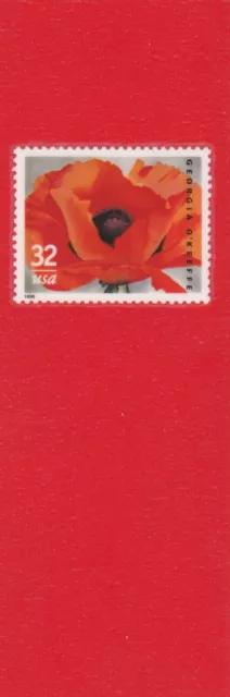 Flowers #290 on decorative paper, laminated bookmark