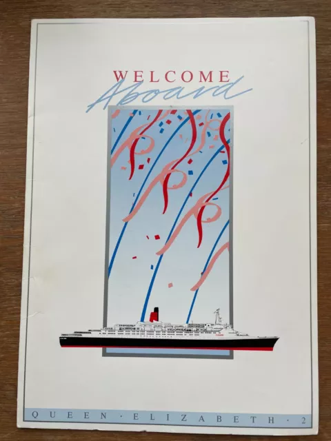 Cunard QE2 - Atlantic Isles Cruise - Dinner Menu 26th April 1986