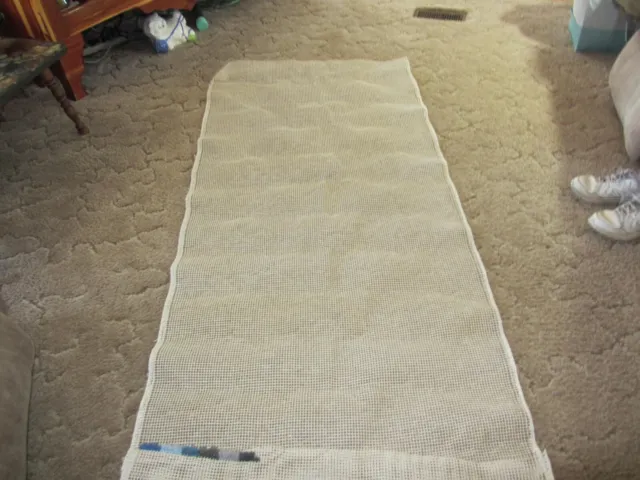 Tela de alfombra de gancho de pestillo 80"" X 36"" color crema