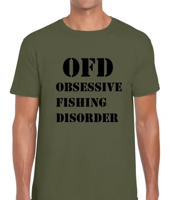 Obsessive Fishing Disorder Mens T Shirt Tee Gift For Fisherman Carp Fishing Top
