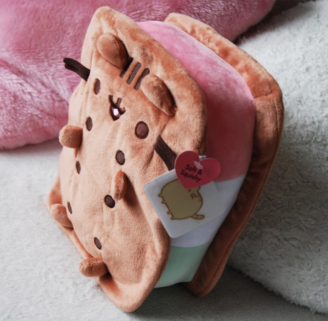 GUND PUSHEEN Ice Cream Sandwich Plush Stackable Soft Toy 9" BNWT £17.90