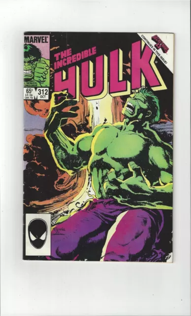Marvel Comics The Incredible Hulk Vol.1 No. 312 Oct 1985 1st App Brian Banner