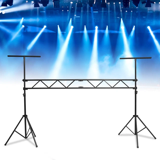 9.84Ft Height Portable DJ Light Stand Rack T-Bar Lighting Trussing Stage System