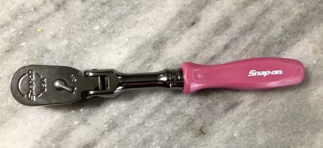 New Snap-on PEARL PINK FHFD80A 3/8" Hard Handle Ratchet
