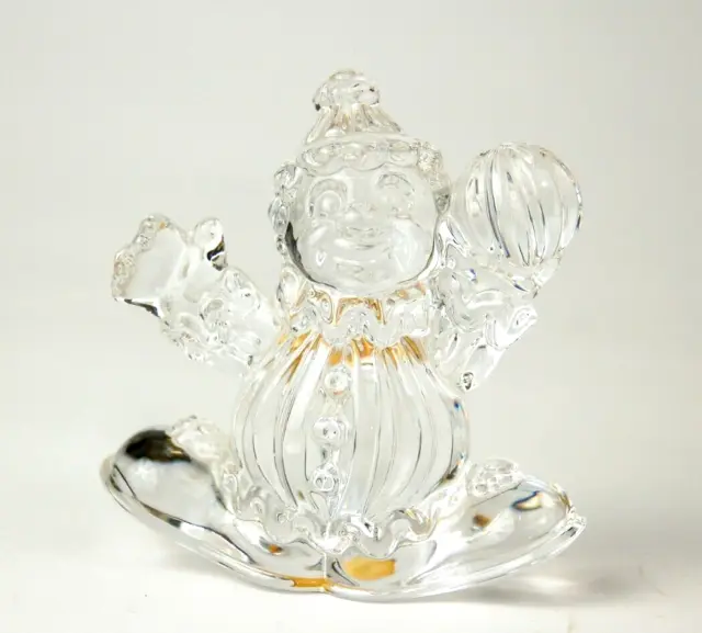 Princess House 24% Lead Crystal Rocking Clown Figurine Made in Germany