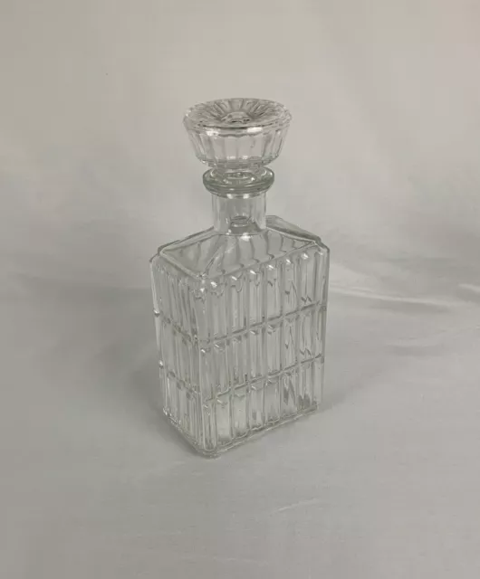 Ancien XXème Carafe à liqueur en verre inscriptions Italie