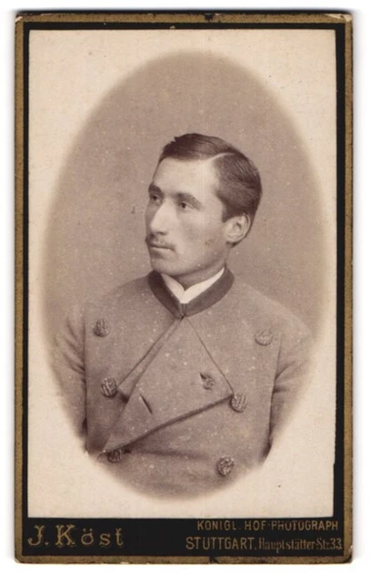 Fotografie J. Köst, Stuttgart, Hauptstätterstr. 33, Portrait charmanter junger