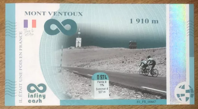 2024 Billet Infiny Cash Mont Ventoux N Euro Souvenir Schein Banknote Paper Money