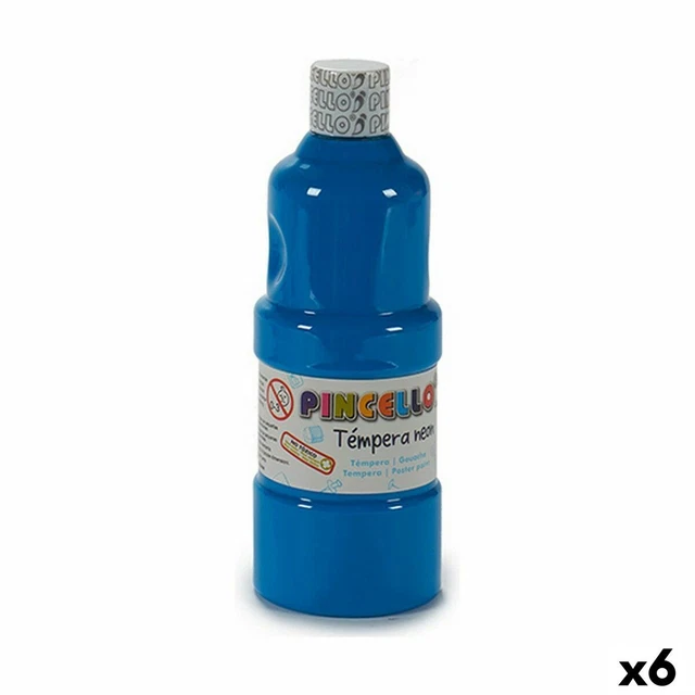 Témperas Neon Azul 400 ml [6 Unidades]