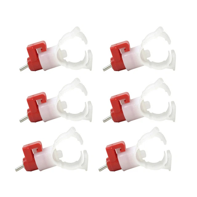 10 Pcs Chicken Drinker Waterer Cup Drinking Cups Steel Ball Feeder Snap Type