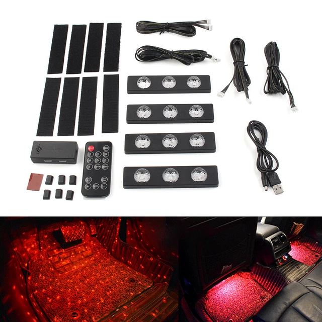Star Ambient Decorative LED Light Auto Atmosphere Lights Decorative Foot Light