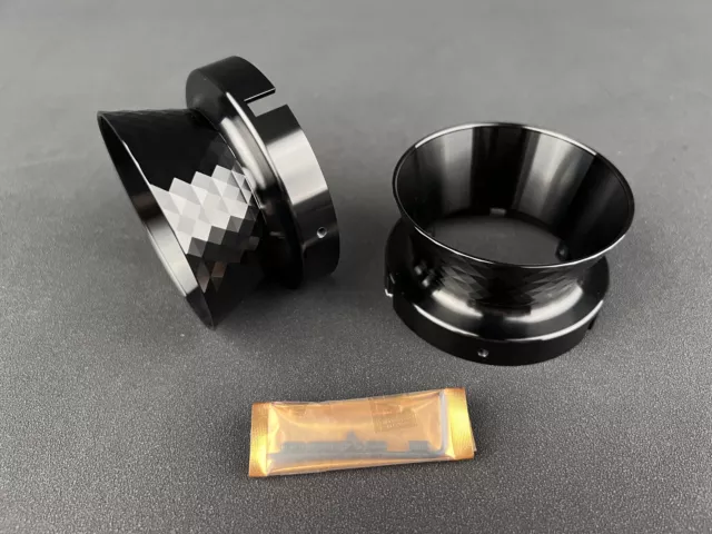 New Pair Polished Aluminum Diamond Black Cup For Revox NAB Hub Adapters