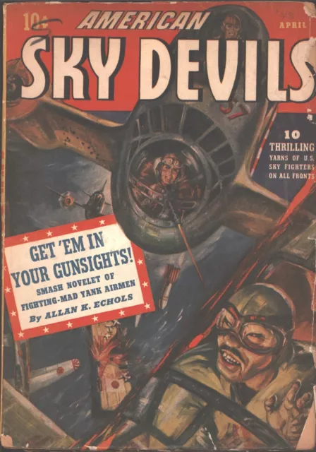 American Sky Devils 1943 April, #5.    Pulp