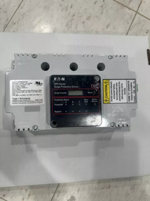 Eaton Cutler Hammer SPD080208Y3A SPD 80KA Surge Protection Device