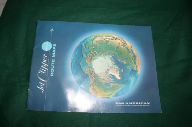 Pan American Jet Clipper Route Maps Booklet