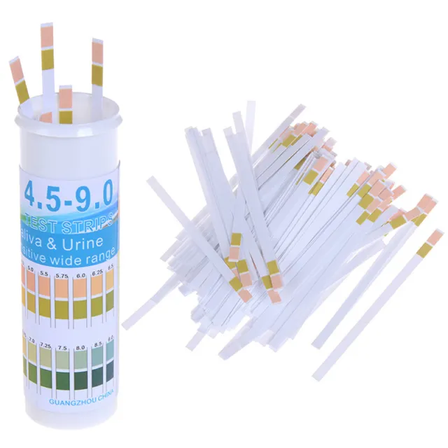 150 Strips bottled ph test paper range ph 4.5-9.0 for urine & saliva indicatY#km