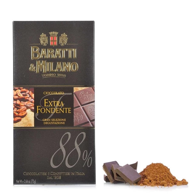 Baratti & Milano Cioccolato Extra Fondente Cacao 88% 75 g