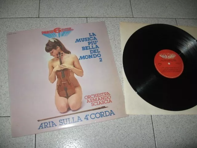 Lp Armando  Sciascia Aria Sulla 4° Corda /Phase 6 Vpas 931/1978 Italy Sexy Cover