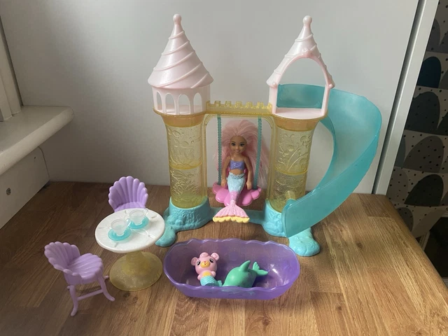 BARBIE CHELSEA DREAMTOPIA Mermaid Playground Playset teaparty with - Main Image