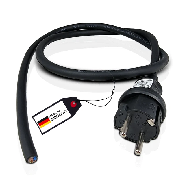 Câble de Connexion Prise Électrique Avec Fiche Mise à la Terre Made IN Germany