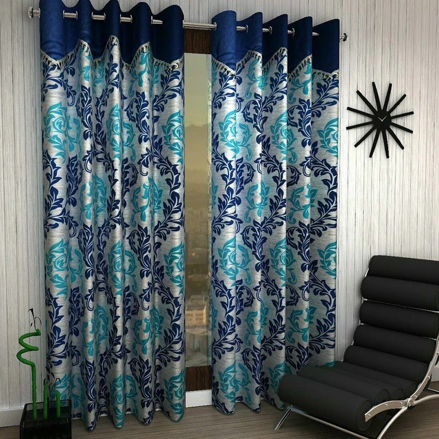 Beautiful Eyelet Polyester Window Curtains Wall Hanging Decorative Door Curtain