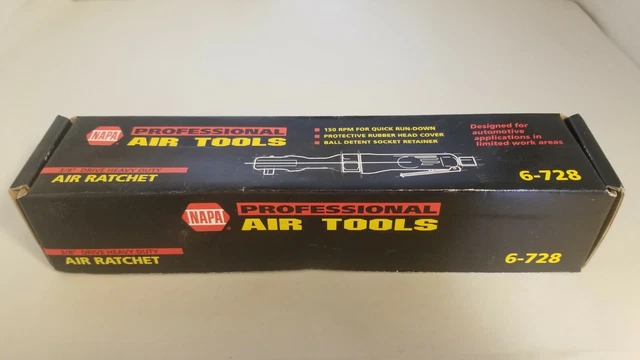 Napa Professional Air Tools 3/8" Drive Heavy Duty Air Ratchet 45 ft/lbs 6-728 6