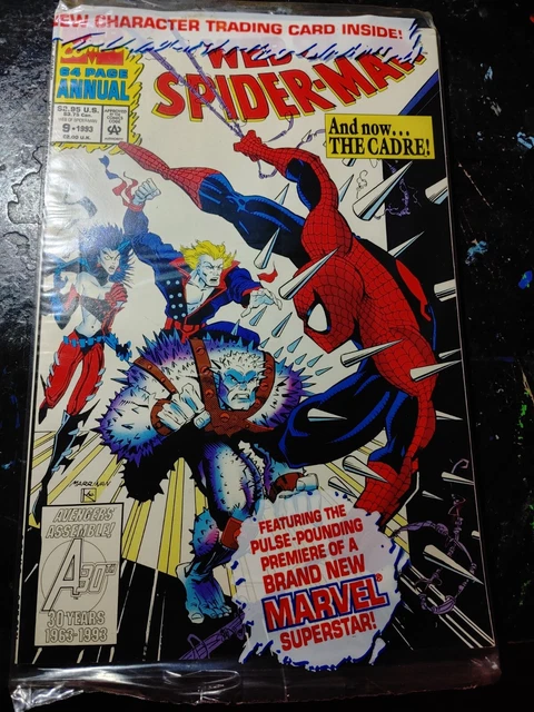 Web of Spiderman Annual #9 - Sealed in Poly bag with Trading Card - Many Comics