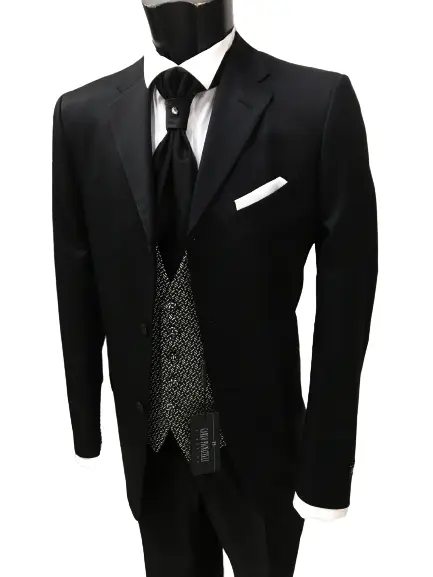 Abito Uomo Sposo 50 Nero Unito Firmato Carlo Pignatelli Cerimonia Suit Wedding