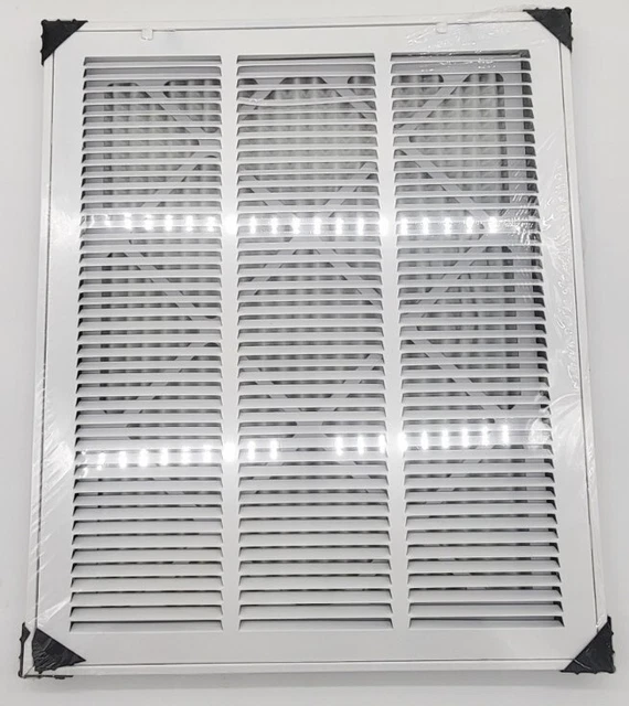 FILTER INCL. HEAVY Duty Steel Return Air Filter Grille HVAC Duct Cover