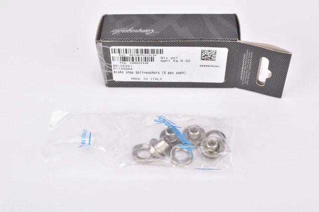 Lot De 4 Boulons + Laveuses Pour Freins Campagnolo Centaur/Athena – BR-CE041 Neuf
