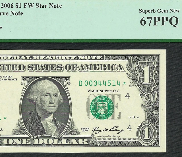 2006 $1 **Star** Cleveland! Pcgs Superb Gem New 67Ppq! Series Key! 640,000!