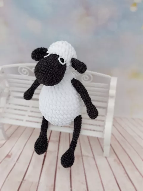 Amigurumi Häkeltiere Schaf gehäkelt ca. 21 cm  Kuscheltiere NEU