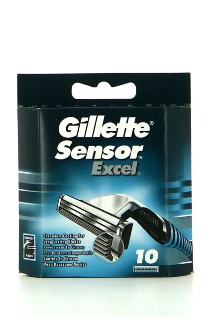 2 Paquets Gillette Sensor Excel X10 total 20 lames