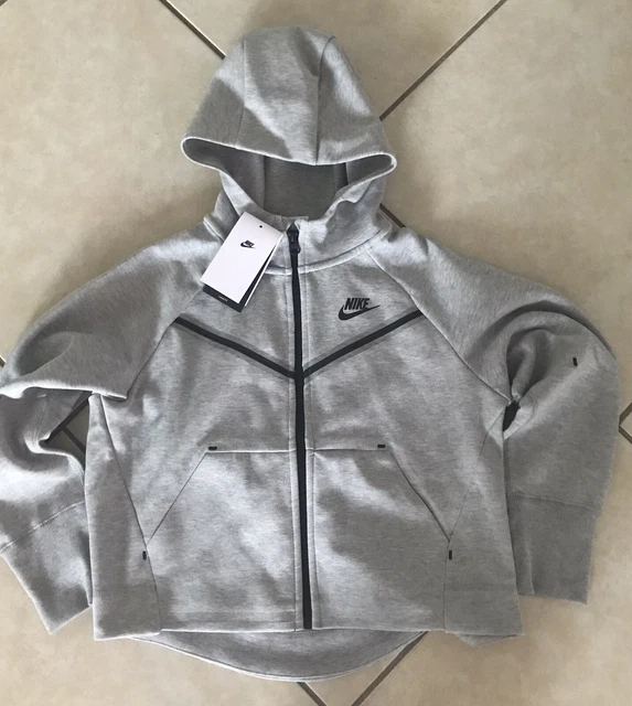 Nike Sportswear Tech Fleece Big Kids Girls Full-Zip Hoodie  M+Plus DD9154 091