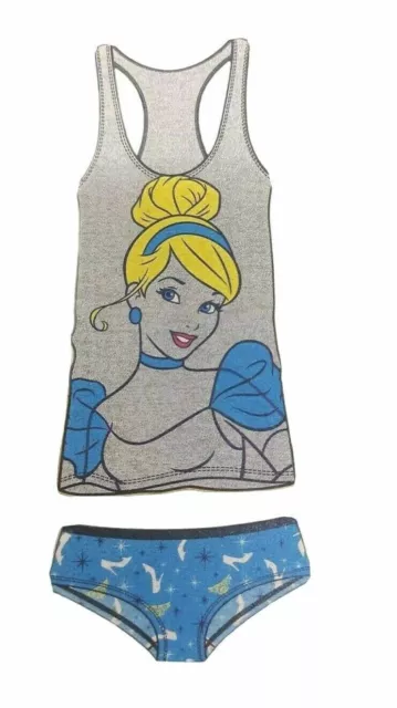 Disney Cinderella Women's Pajamas/Tank Top-Panties-Small