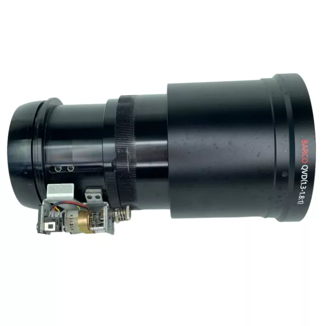 Lente zoom motorizado Barco QVD 1.3-1.8:1 R9840950 para proyectores serie IQ