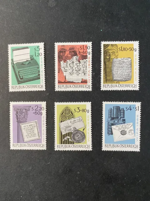 Austria, Scott # B315-B320(6), Complete Semi-Postal 1965 Vienna Expo Issue Mnh
