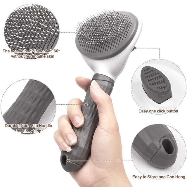 Pet Dog Cat Hair Remover Grooming Massage Deshedding Cleaning Slicker Brush comb