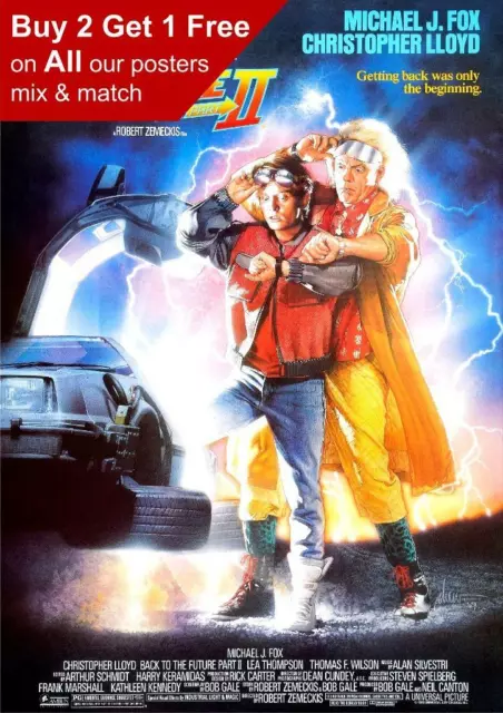 Back To The Future Part 2 1989 Movie Poster A5 A4 A3 A2 A1