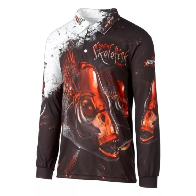 Bigfish Skele Snapper Sublimated Polo Shirt: Size XL RRP: $69.95