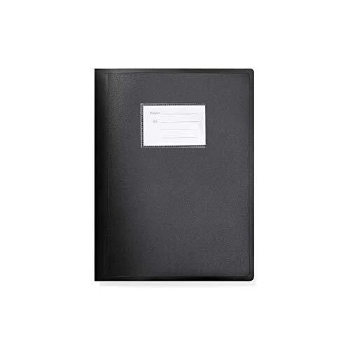 ARPAN Porte-documents à couverture souple Noir A4 104 pochettes 208 pages DB1...