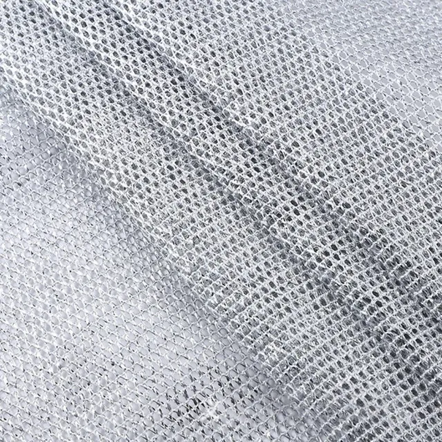 SILVER WIRE FABRIC Apparel Mesh Cloth Dacron Silver Thread Versatile Usage  $20.31 - PicClick AU