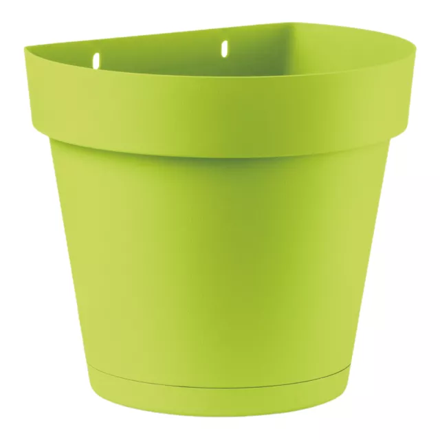 VASO GERLA in plastica CLEO VARI COLORI vaso a muro diam. 25 cm per esterno VECA