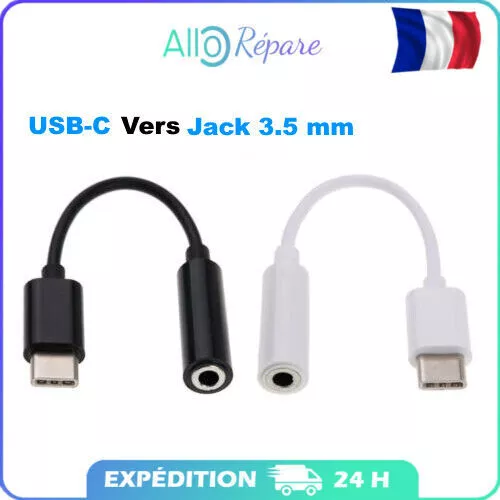 Adaptateur USB-C Vers Prise Casque JACK 3,5mm Convertisseur TRRS OMPT Type C