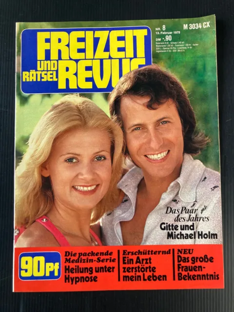Freizeit Revue 8/1975 GITTE Michael Holm ZDF HEUTE Ingrid Steeger WENCKE Trooger