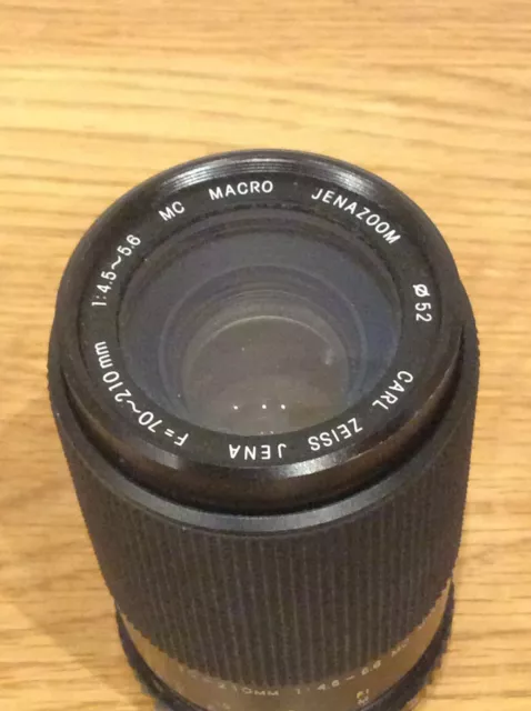CARL ZEISS JENA JENAZOOM 1:4.5-5.6 70-210mm MC ZOOM & MACRO LENS Ship Worldwide